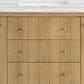 James Martin Vanities Hudson 60" Single Bathroom Vanity in Light Natural Oak with 3 cm Arctic Fall Solid Surface Top and Rectangular Sink, , large