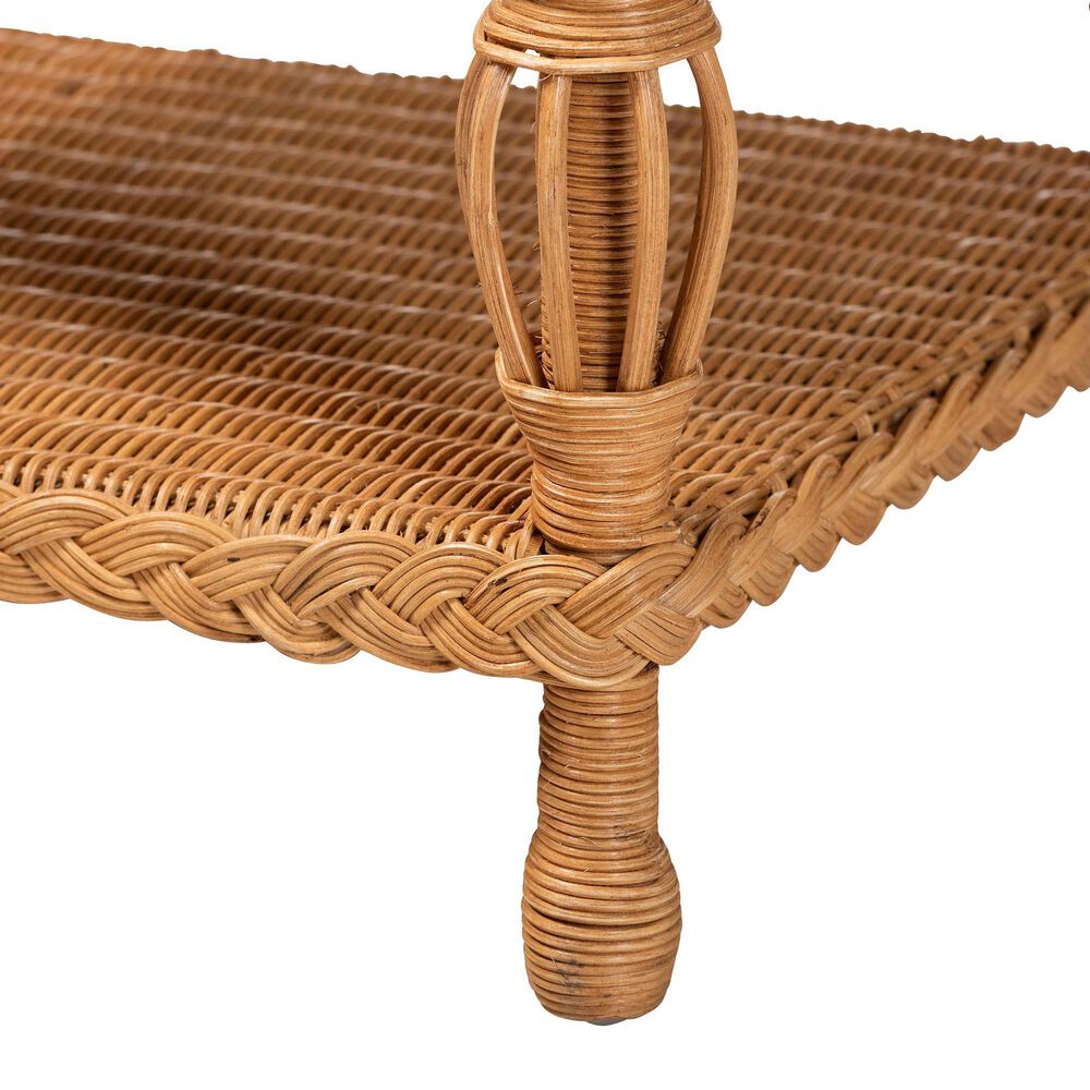 Baxton Studio Dolby End Table in Light Honey, , large