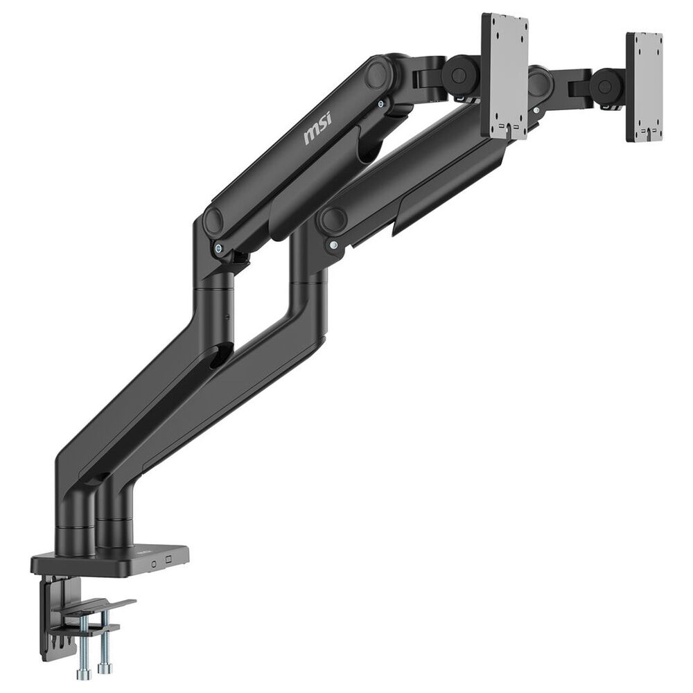 MSI Full-Motion Dual Monitor Desk Mount for 17 to 45" Displays in Matte Black, , large