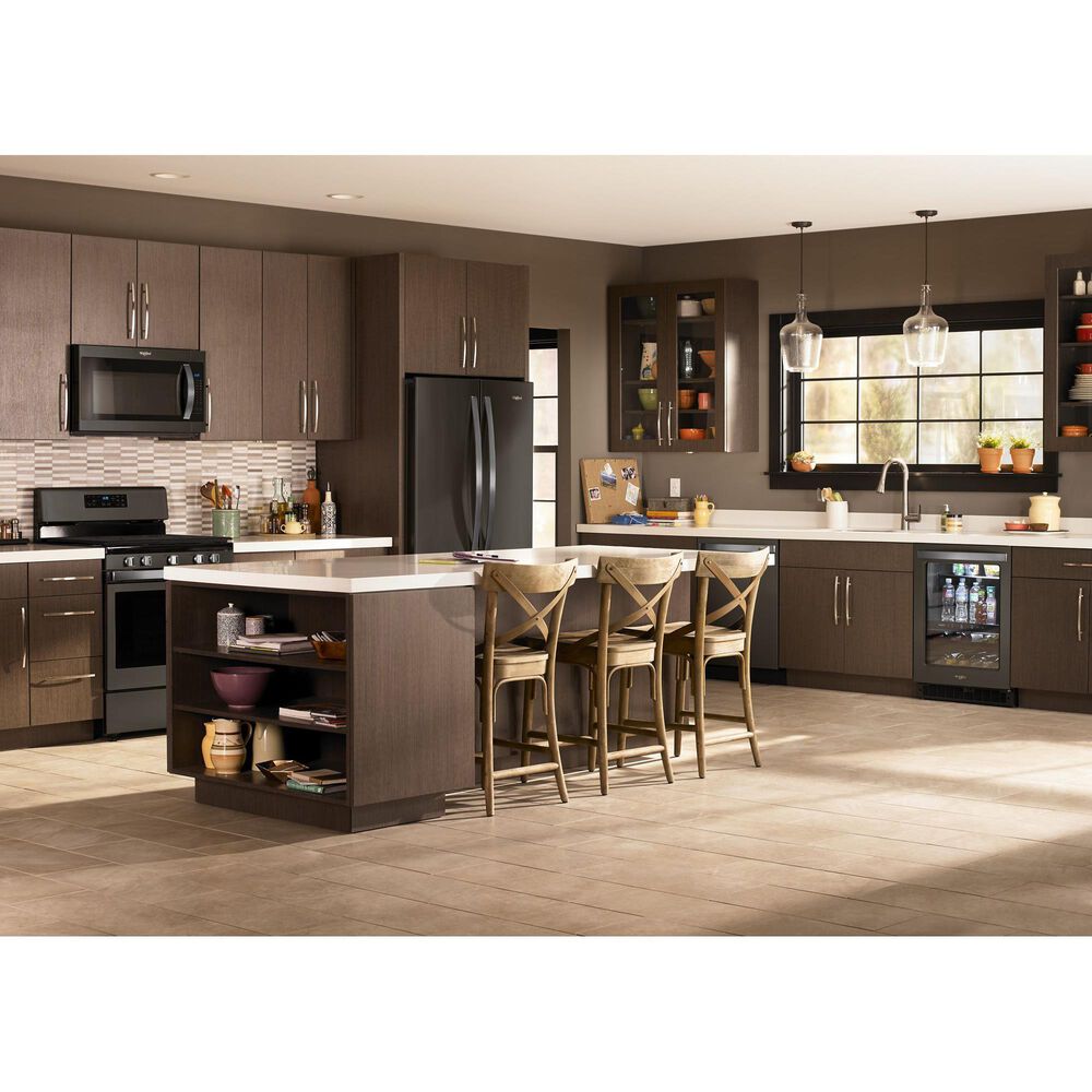 Whirlpool 24&quot; 5.2 cu. ft. Undercounter Beverage Center in Black Stainless Steel, , large