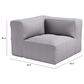 Zuo Modern Luanda Corner Chair in Gray, , large