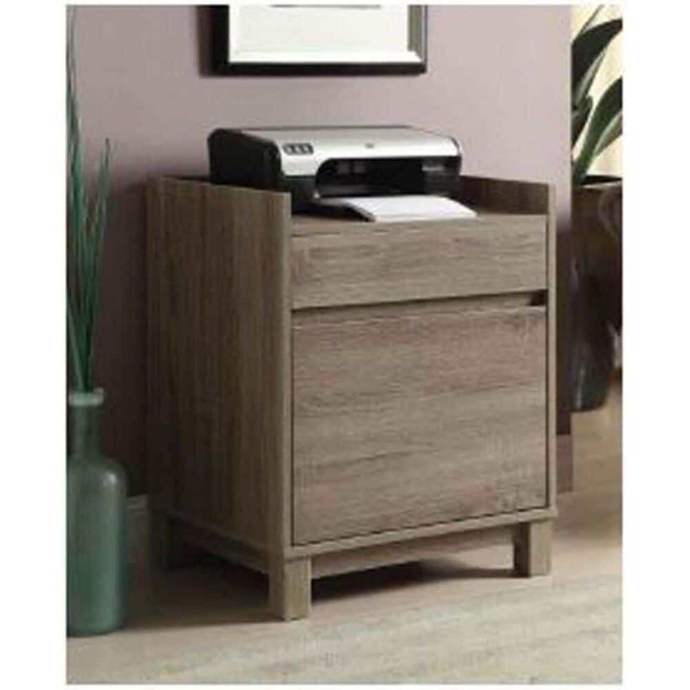 Linden Boulevard Tracey Filing Cabinet in Gray, , large