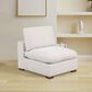 Coaster Lakeview Armless Chair in Ivory, , large