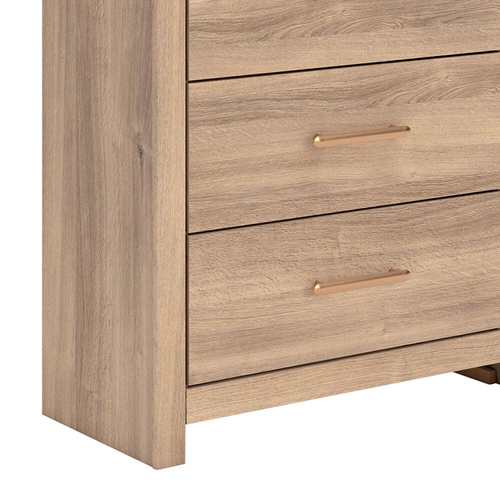 Ashley Kinlanni 5-Drawer Chest in Tan, , large