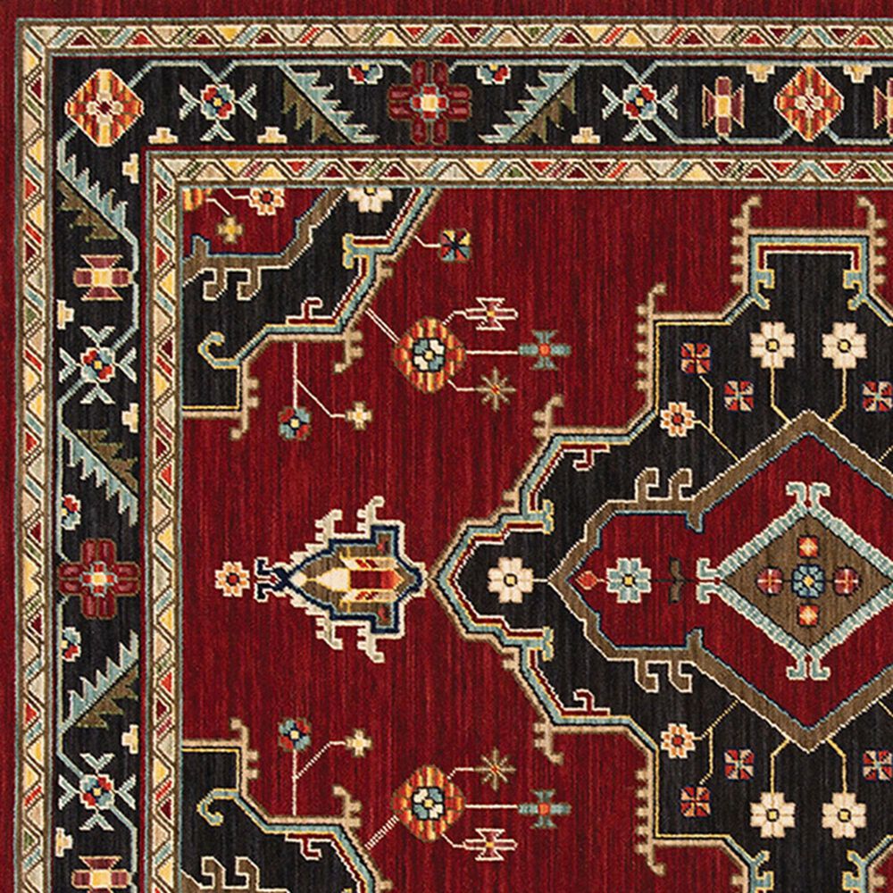 Oriental Weavers Lilihan Medallion 092R6 9&#39;10&quot; x 12&#39;10&quot; Red Area Rug, , large