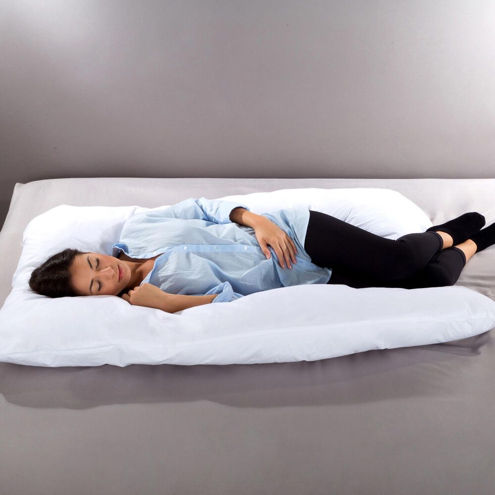 Timberlake 7-in-1 Full Body Pillow with Removable Cover in White, , large