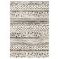 Oriental Weavers Georgia Tribal 8826E 7"10" x 10"10" Ivory and Black Area Rug, , large