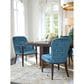 Lexington Furniture Rendezvous Lambeth Dining Arm Chair in Chester Finish and Blue Upholstery, , large