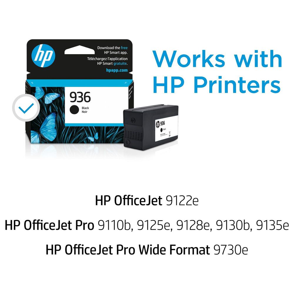 HP 936 Original Ink Cartridge in Black, , large