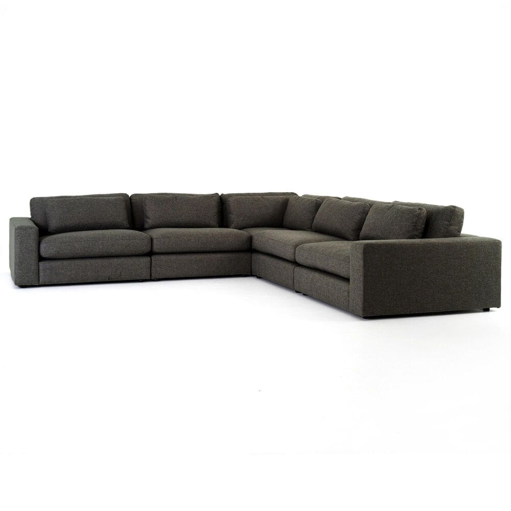 Four Hands Bloor 5-Piece Reversible L-Shape Sectional in Landale Charcoal, , large