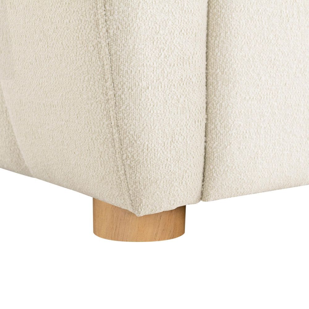 Lifestyle Solutions Galloway Convertible Loveseat in Ivory, , large
