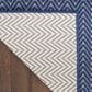 Nourison Horizon HOZ02 Navy 3" x 5" Indoor/Outdoor Area Rug, , large