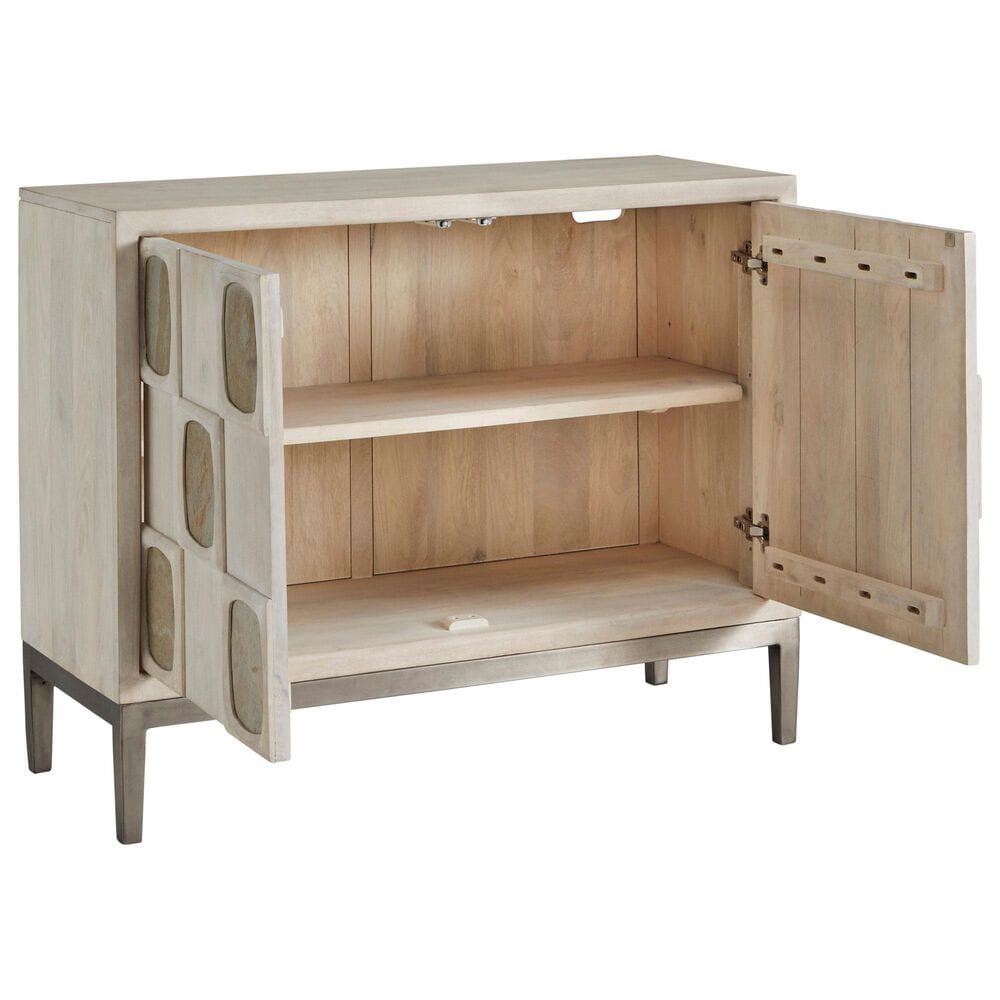 Chapel Hill Bar and Game Room 2-Door Contemporary Bar Cabinet in Stone, , large