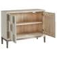 Chapel Hill Bar and Game Room 2-Door Contemporary Bar Cabinet in Stone, , large