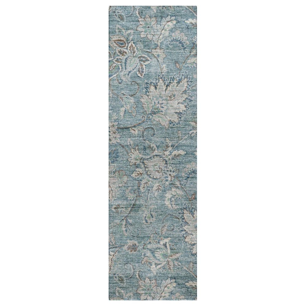 Dalyn Rug Company Silk Road Baltic, Sky, Denim, Ivory and Gray 2"3" x 7"6" Runner, , large