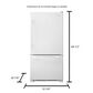 Amana 22 Cu. Ft. Bottom-Freezer Refrigerator with Large Capacity, , large