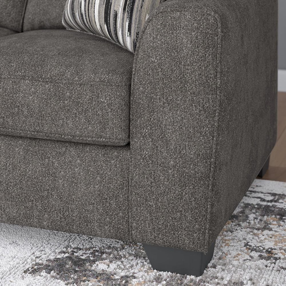 Ashley Olten Stationary Loveseat in Graphite, , large