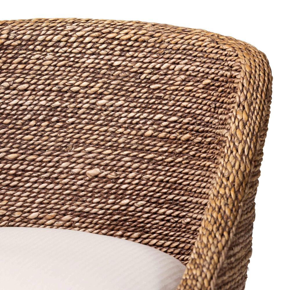 Baxton Studio Jasper Bar Stool in Brown Wash, , large