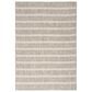 Nourison Positano POS03 Grey and Ivory 5" x 7" Indoor/Outdoor Area Rug, , large