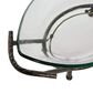 Maple and Jade 26" Serving Bowl with Metal Base in Brown and Clear, , large