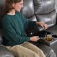 Homestretch Custom Comfort Power Reclining Loveseat in Galaxy Gray, , large