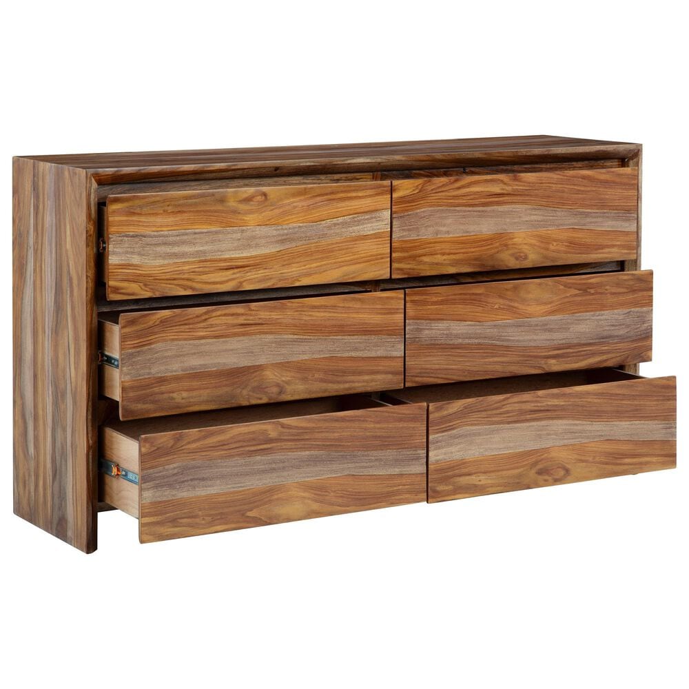 Millenium Dressonni 6-Drawer Dresser and Mirror in Brown, , large