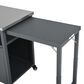 Hearth and Haven Outdoor Kitchen Island Cart with Dual Expandable Stainless Steel Tabletops in Gray, , large
