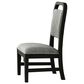Mayberry Hill Ridgemont Dining Side Chair with Grey Cushion in Black, , large