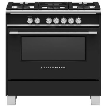 Fisher & Paykel 36" Freestanding Classic Gas Ranges in Black, , large