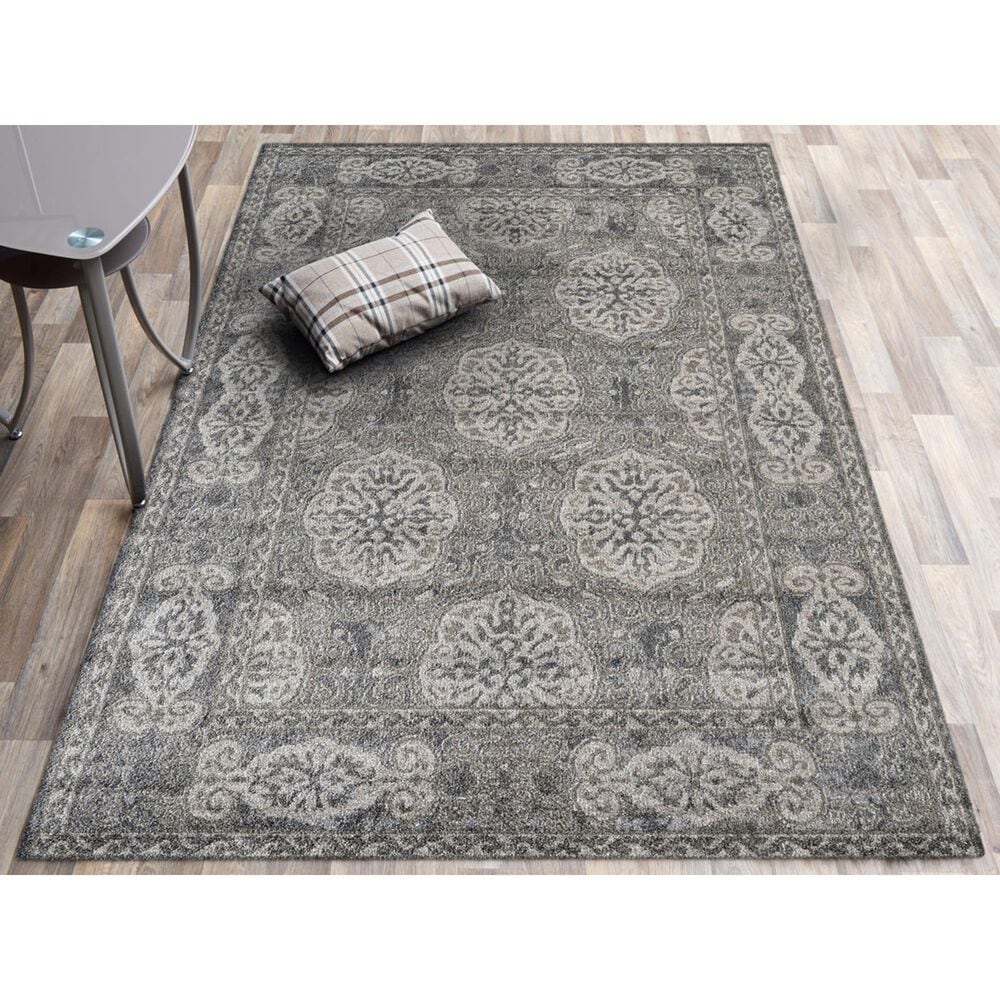 Amer Rugs Alexandria 5&#39;1&quot; x 7&#39;6&quot; Walnut Area Rug, , large