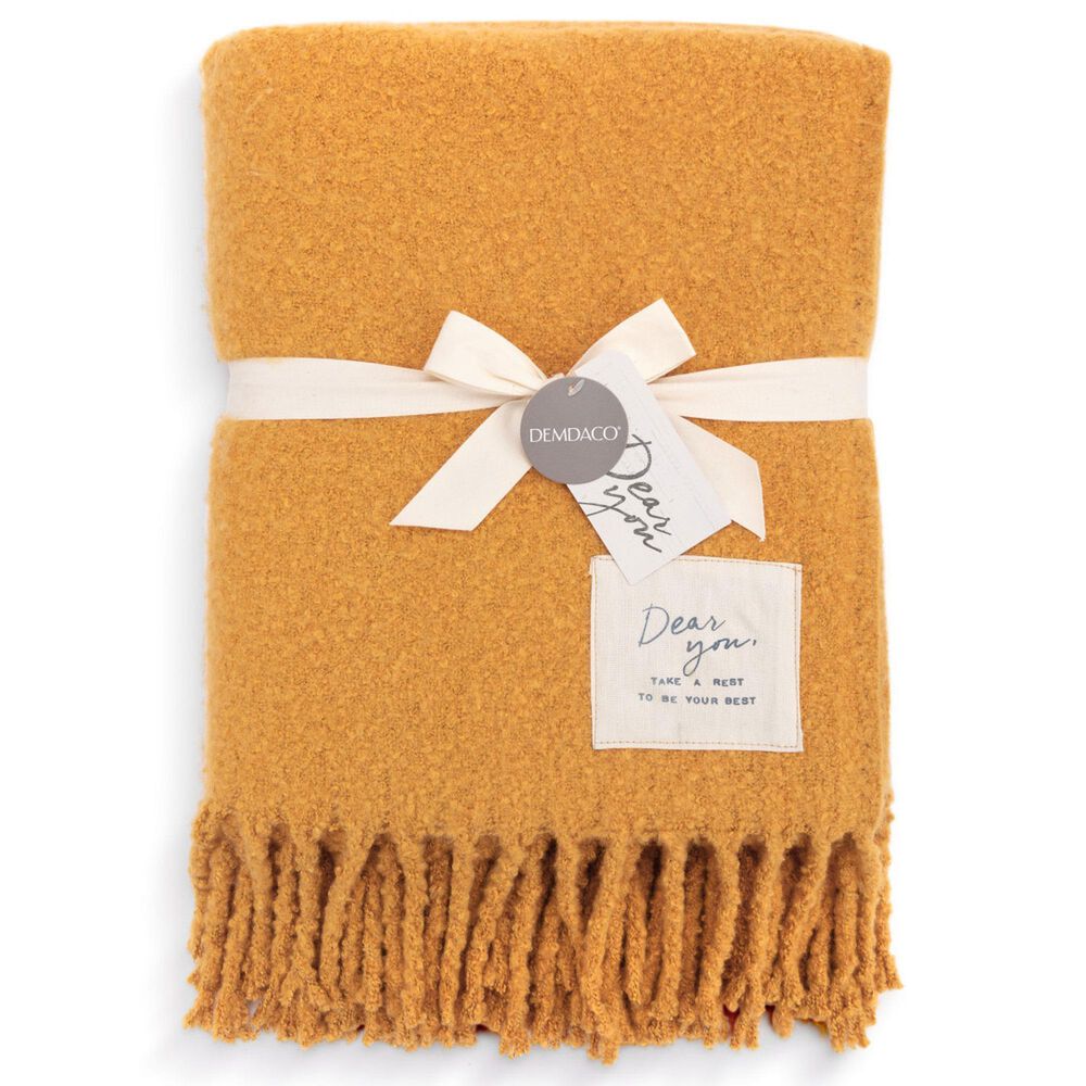 Demdaco Dear You Blanket in Orange, , large