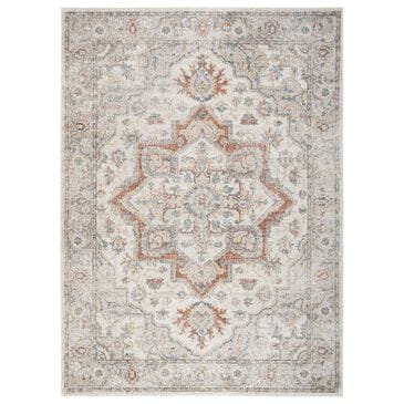 Nourison Astra Machine Washable ASW12 2"2" x 4" Grey and Multicolor Area Rug, , large