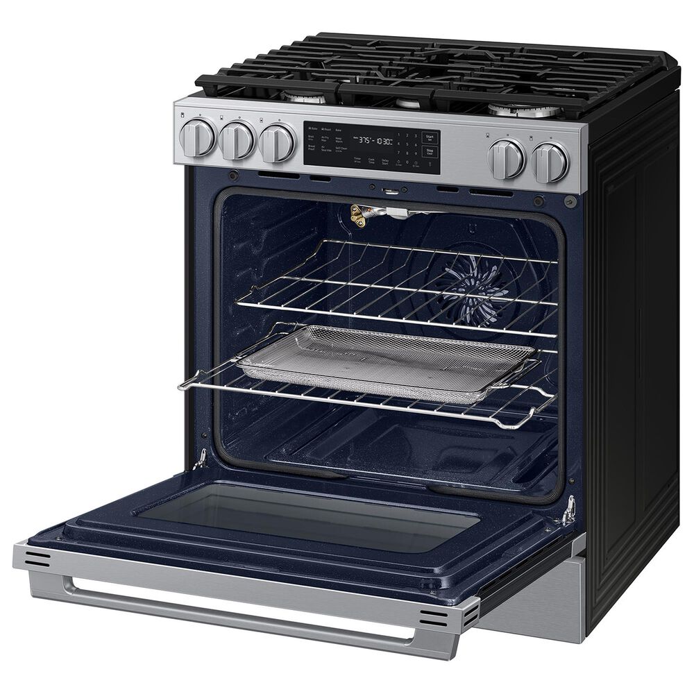 Samsung Bespoke 6.0 Cu. Ft. Smart Slide-In Gas Range with True Convection in Stainless Steel, , large