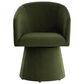 37B Etta Swivel Dining Arm Chair in Moss Green, , large