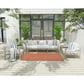 Nourison Twist Reversible 4" x 6" Coral Indoor/Outdoor Area Rug, , large