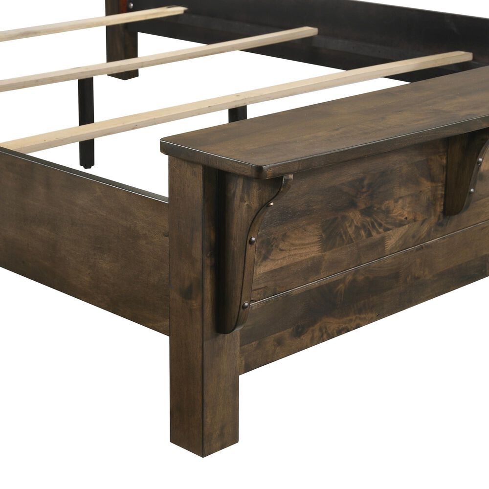 New Heritage Design Blue Ridge 3-Piece Bedroom Set in Rustic Gray, , large