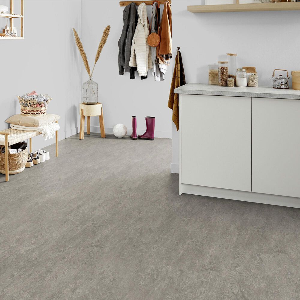 Forbo Marmoleum Cinch Loc Seal 12&quot; x 36&quot; Laminate Tile in Serene Grey, , large