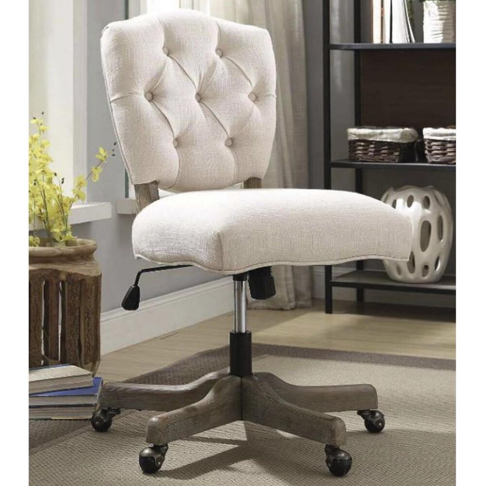 Linden Boulevard Katie Office Chair in White, , large
