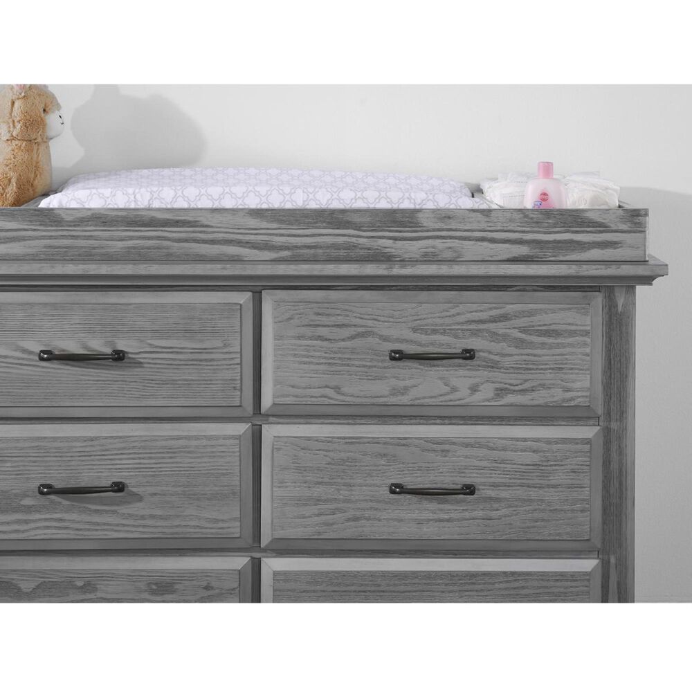 Oxford Baby Kenilworth Changing Topper in Graphite Gray, , large