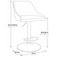 Office Star Products Sylmar Height Adjustable Swivel Stool in Navy, , large
