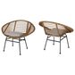Hearth and Haven Engle Outdoor Armless Chair with Cushions in Beige (Set of 2), , large