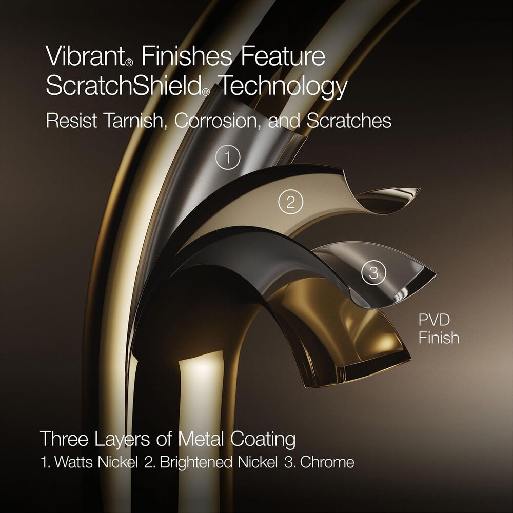 Kohler Purist Widespread Bathroom Sink Faucet with Cross Handles and High Gooseneck Spout in Vibrant Polished Nickel, , large