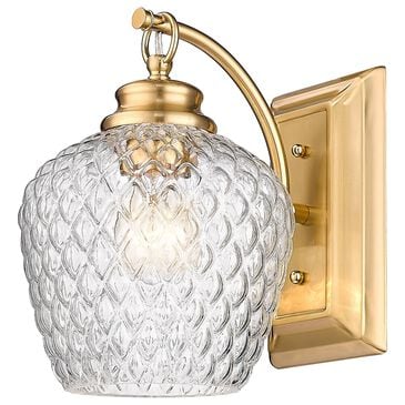Golden Lighting Adeline 1-Light Wall Sconce in Modern Brushed Gold, , large