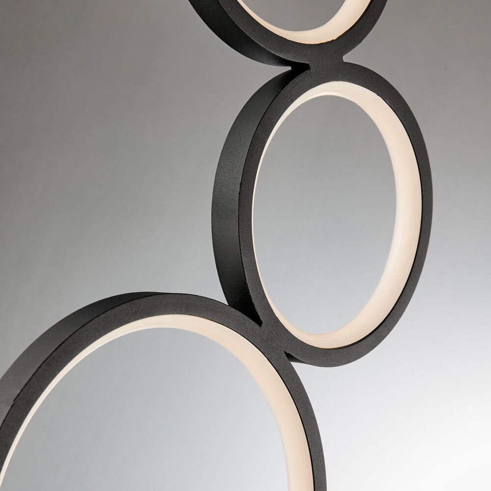Lite Source Fedora 3-Ring LED Table Lamp in Black, , large