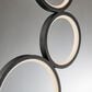 Lite Source Fedora 3-Ring LED Table Lamp in Black, , large