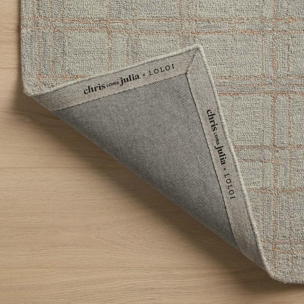 Chris Loves Julia x Loloi Polly 7&#39;9&quot; x 9&#39;9&quot; Fog and Wheat Area Rug, , large