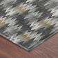 Dalyn Rug Company Soft Essentials Chevron Graphite 8" Round Area Rug, , large