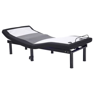 Furniture of America Snipes King Adjustable Base in Black and White, , large