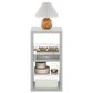 HOMLUX 2-Cube Reversible Open Back Bookshelf in Light Grey, , large
