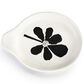 Demdaco Bydesign Spoon Rest in White with Bold Black Flower, , large